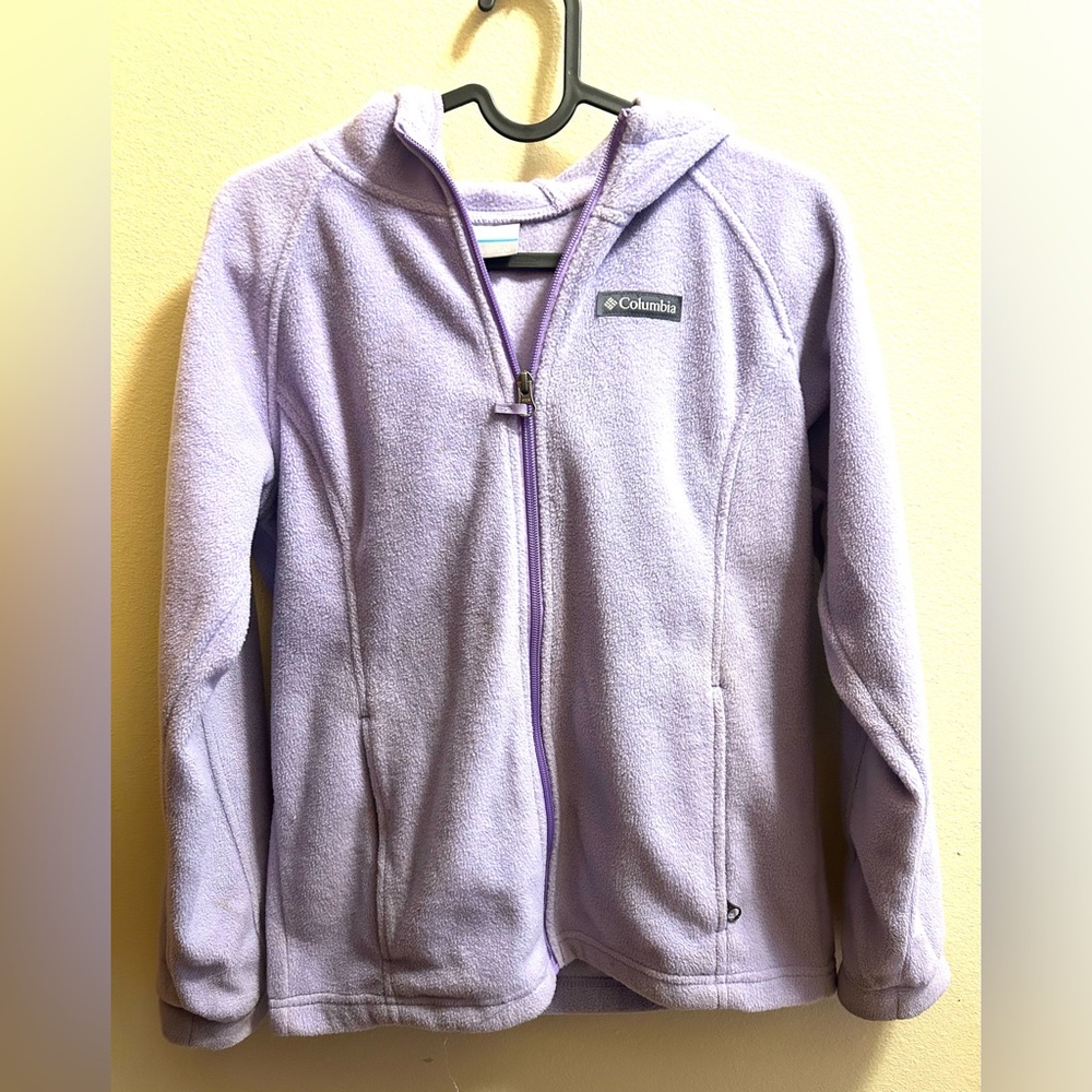 Columbia - Girl’s Light Purple Hooded Fleece Jacket